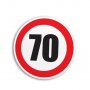 Стикер за скорост –50км, 60км , 70км , 80км , 90км кръгъл , лепенка , 12 см., снимка 3