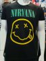 Нова мъжка тениска с трансферен печат на музикалната група NIRVANA, снимка 7