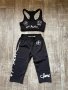 Спортен черен сет лот от две части спортен костюм комплект , снимка 1 - Спортни екипи - 40257165