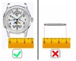 Пружинни щифтове от неръждаема стомана за часовник за захващане на верижка 8mm-27mm