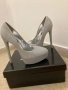Сребристи токчета , снимка 1 - Дамски елегантни обувки - 43868616