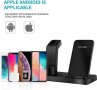 3 в 1 стойка за безжично зареждане на iPhone, Apple Watch, Airpods, 10W Qi бързо зареждане Dock Pad , снимка 6