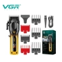 Машинка за Подстригване VGR V-656 – Професионална, С Метален Корпус, LED Дисплей и 6 Приставки, снимка 3