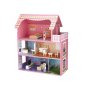 Дървена къща за кукли Mercado Trade, С мебели, 2 фигури, Дърво, снимка 1 - Образователни игри - 43289663