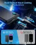 Power Bank, 10000 mAh Power Bank, малък, но здрав, ултра тънък с LED дисплей, външна батерия за моби, снимка 5