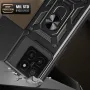 Xiaomi 14T  Противоударен Хибриден Гръб с Ринг - Черен, снимка 2