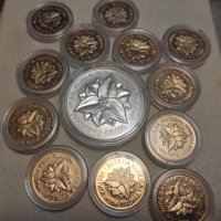 Коледни монети/късмети за баница,със златно покритие, снимка 2 - Нумизматика и бонистика - 43113534