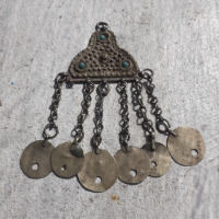 Стара трепка накит забодка носия етнография, снимка 2 - Антикварни и старинни предмети - 44864182