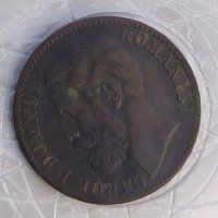 Монета 2 бани 1879 Румъния - РЯДКА, снимка 2 - Нумизматика и бонистика - 32859384