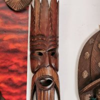 Африканска маска от Конго, снимка 1 - Антикварни и старинни предмети - 43350018