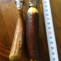 Нож и вилица, снимка 2 - Антикварни и старинни предмети - 36455850