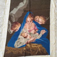 Гоблен: Свята нощ, Мадона на Марат, Мадоната с младенеца и ангелите, Мадоната в пещерата , снимка 2 - Гоблени - 43287754