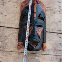 Дървена африканска маска, снимка 2 - Статуетки - 36688076