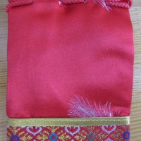 Традиционна торбичка тип пунгия от плат DELL от Монголия-3, снимка 5 - Други ценни предмети - 28727238