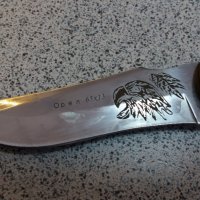 Руски ловен нож фултанг с гравиран Орел стомана 65х13, снимка 5 - Ножове - 28105306