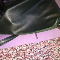 Женска кожена чанта нова маслено зелена 31х21х10см, снимка 9 - Чанти - 43560558
