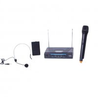 Професионална система с 1 безжичен микрофон, 1 микрофон брошка RY-210D, снимка 1 - Караоке - 35460997