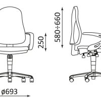 Ергономичен офис стол OFFIX ERGO, снимка 2 - Столове за офис - 44061543