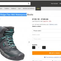 туристически водоустойчиви обувки Keen  Ridge Flex Mid Waterproof номер 38 , снимка 3 - Други - 38476092