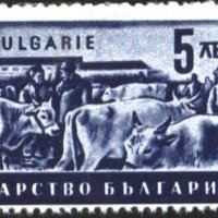 Чиста марка Стопанска пропаганда 1944 5 лв. от България, снимка 1 - Филателия - 33058082