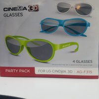  3Д очила -LG 4бр.  3D Glasses AG-F315, снимка 1 - Стойки, 3D очила, аксесоари - 29035082
