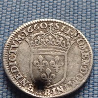 Сребърна монета 1 1/2 Екю 1660г. Луй XIV Руан Франция 28457, снимка 6 - Нумизматика и бонистика - 42968368