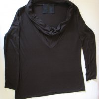 Блуза с дълъг ръкав и интересна яка, снимка 1 - Блузи с дълъг ръкав и пуловери - 29017554