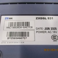 Продавам рутер ZTE zxDSL831, снимка 3 - Други - 43723099