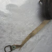 Стара ролетка 10 метра,  ролетка за мерене, кожа месинг маркировка, снимка 6 - Антикварни и старинни предмети - 32607772