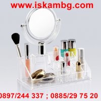 Прозрачен козметичен органайзер с огледало код 1788, снимка 8 - Други стоки за дома - 28393904