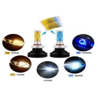 Комплект LED Лед Диодни Крушки за фар Automat X3 H4 H/L - 50W 12000 Lm Над 200% по-ярка светлина., снимка 3 - Аксесоари и консумативи - 26287715