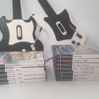 Китара китари + 12 игри Playstation 2 Плейстейшън 2 PS2, снимка 1 - Аксесоари - 43213305