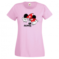 Дамска тениска Minnie Mouse 2 Подарък,Изненада,Рожден ден,, снимка 5 - Тениски - 36530718