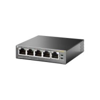 Суич TP-Link TL-SF1005P 5-портов 10/100M RJ45 Комутатор 1Gbps
