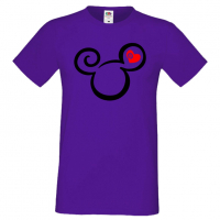 Мъжка тениска Mickey Head Love Подарък,Изненада,Рожден ден, снимка 8 - Тениски - 36576038