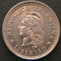50 центаво 1958, Аржентина, снимка 2 - Нумизматика и бонистика - 28306372