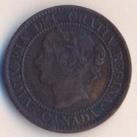 Канада цент 1859 година, снимка 2 - Нумизматика и бонистика - 38006036