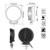 Халоген диоден 12-24V 108W - HAL187, снимка 2 - Аксесоари и консумативи - 40276379