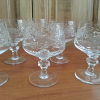 Кристални чаши, снимка 4 - Антикварни и старинни предмети - 36991465