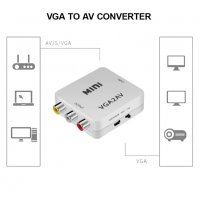 АКТИВЕН преходник от VGA към AV, RCA (чинчове) + Гаранция, снимка 6 - Кабели и адаптери - 28135075