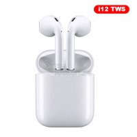 Безжични слушалки TWS  i12 A3 Pro Bluetooth 5.0, тъч контрол, 3D звук, Бели, снимка 2 - Слушалки и портативни колонки - 37076756