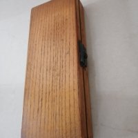 Дървена кутия 18.5 х 7 h 3 см. , снимка 2 - Други стоки за дома - 40700470