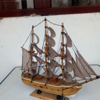 Макет на дървен кораб, снимка 4 - Други ценни предмети - 35242880