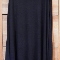 Черна дълга рокля от трико, снимка 1 - Рокли - 27901667