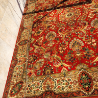 Прекрасен персийски ръчно вързан килим, снимка 3 - Килими - 44909088