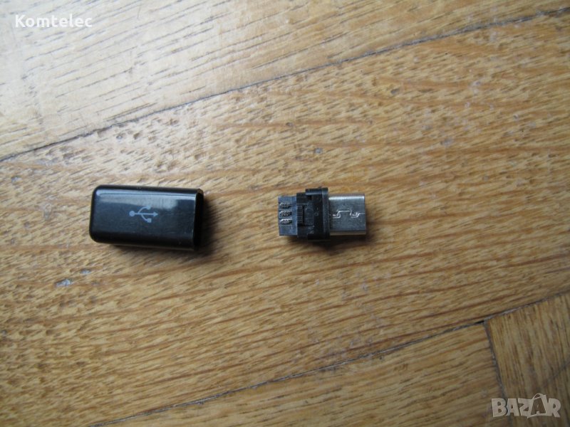 Платка USB конектор - мъжки Micro B, снимка 1