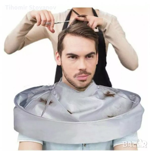 Иновативна пелерина за подстригване Фризьорски Пелерини черна  , снимка 1