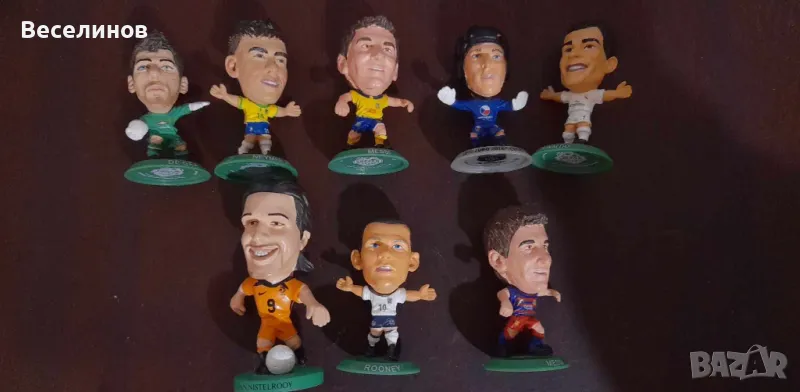 Лот звезди SockerStarz фигурки Меси x 2, Роналдо и други, снимка 1