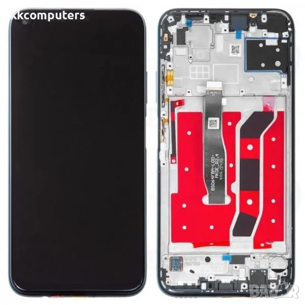 LCD Дисплей за Huawei P40 Lite 4G (2020) + Tъч скрийн / Рамка / Черен / Оригинал Service Pack Баркод, снимка 1