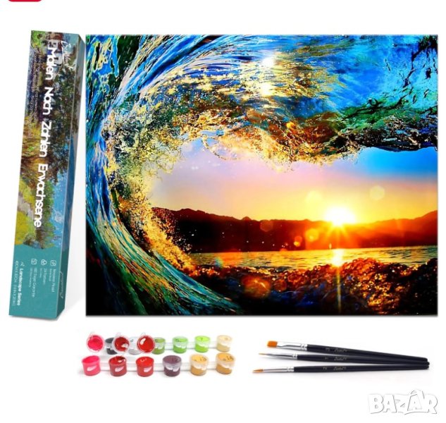 Комплект за рисуване по номера с рамка  S109, снимка 1